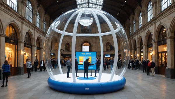 Vitribulle : la vitrine gonflable pour une mise en scène innovante